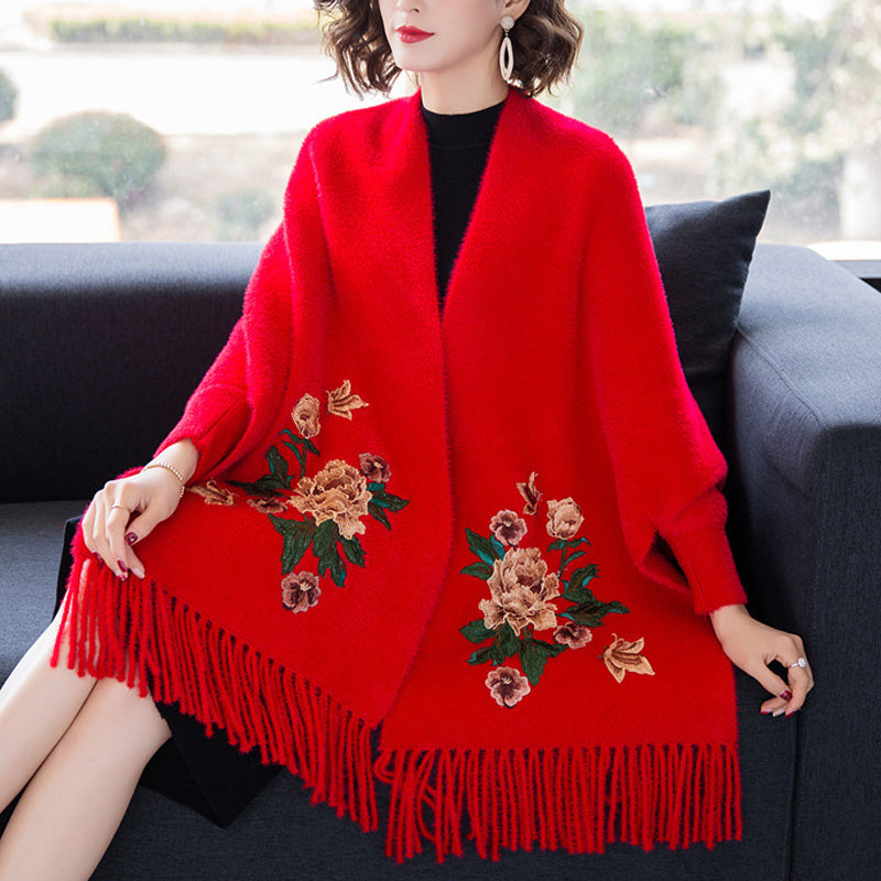 Embroidered Cheongsam Shawl