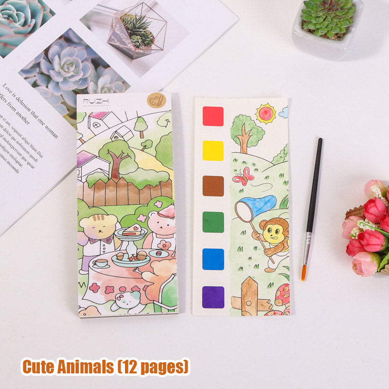 Gouache Painting Note Painting Coloring Board