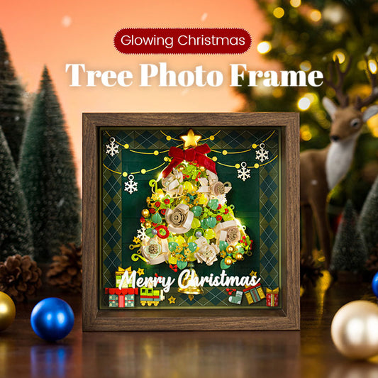 Glowing Christmas Tree Photo Frame