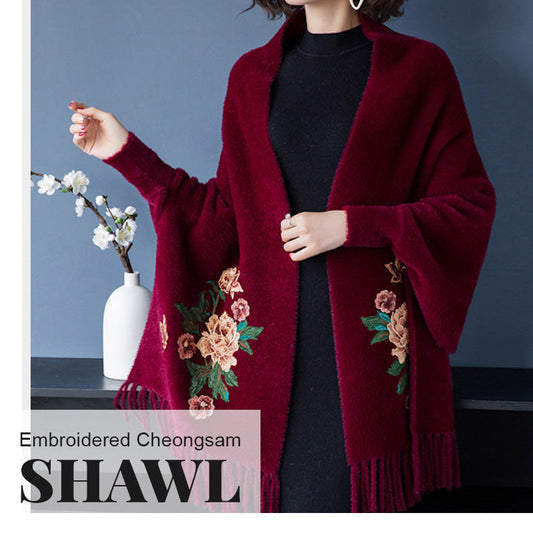 Embroidered Cheongsam Shawl