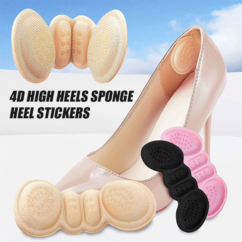 4D High Heels Sponge Heel Stickers