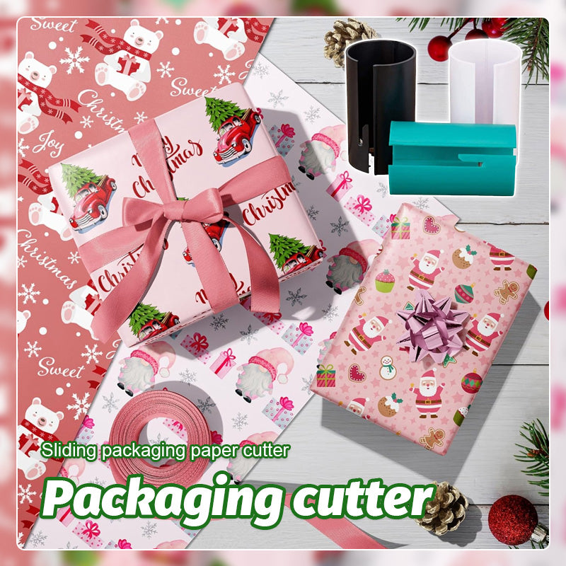 (🎅EARLY XMAS SALE )Sliding Wrapping Paper Cutter