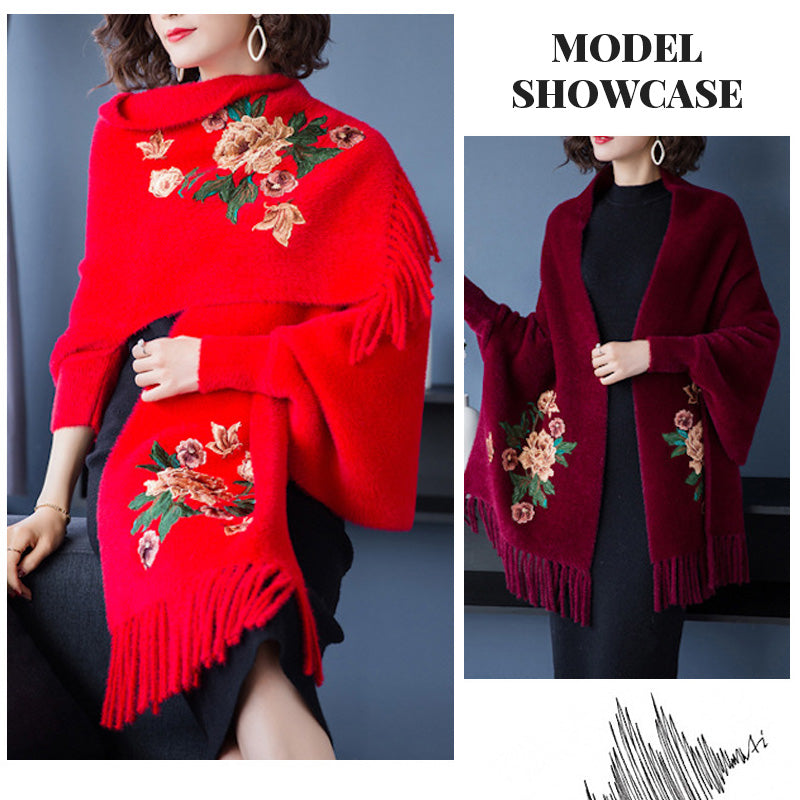 Embroidered Cheongsam Shawl