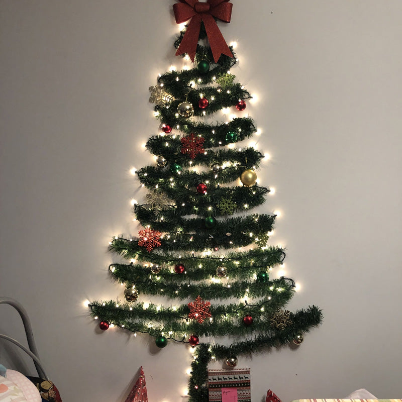 Diy Christmas Tree With Rattan Lights