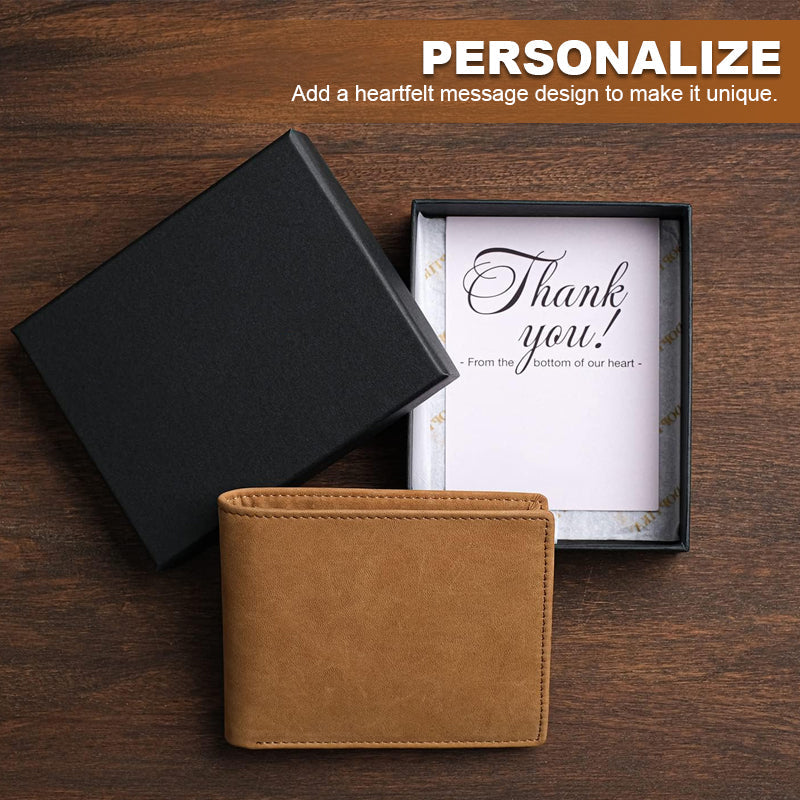 Engraved Leather Men Wallet