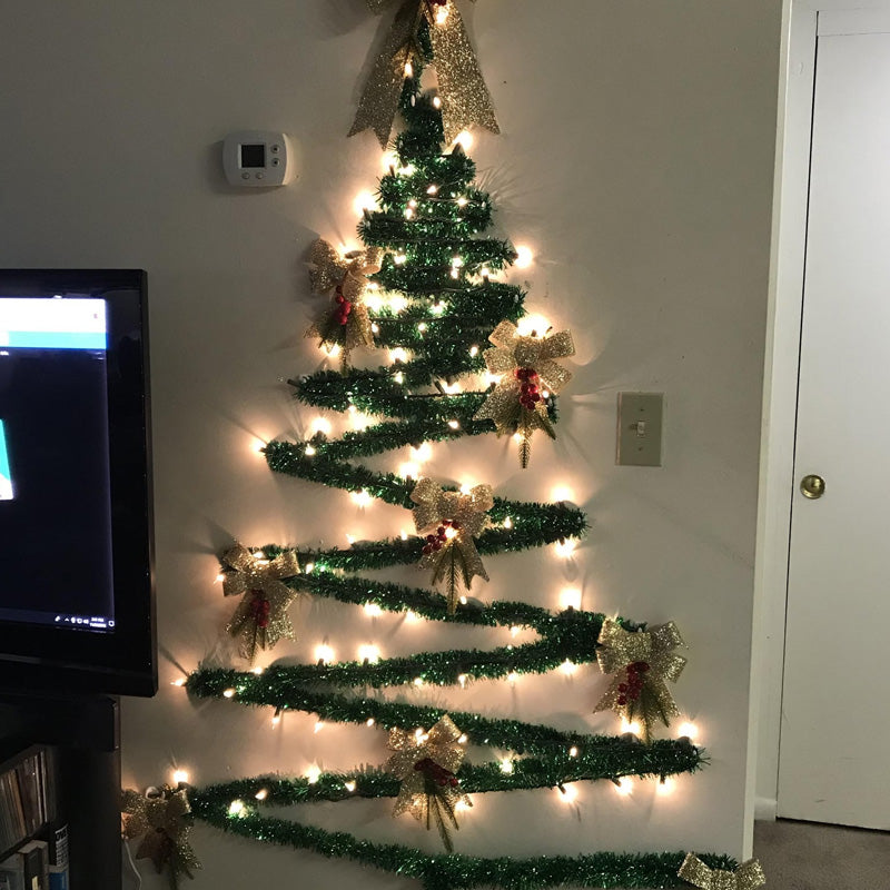 Diy Christmas Tree With Rattan Lights