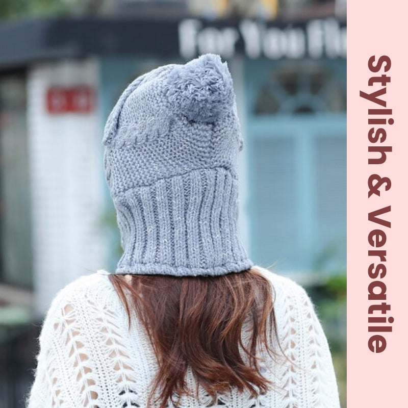 Earmuffs Fleece Knitted Hat