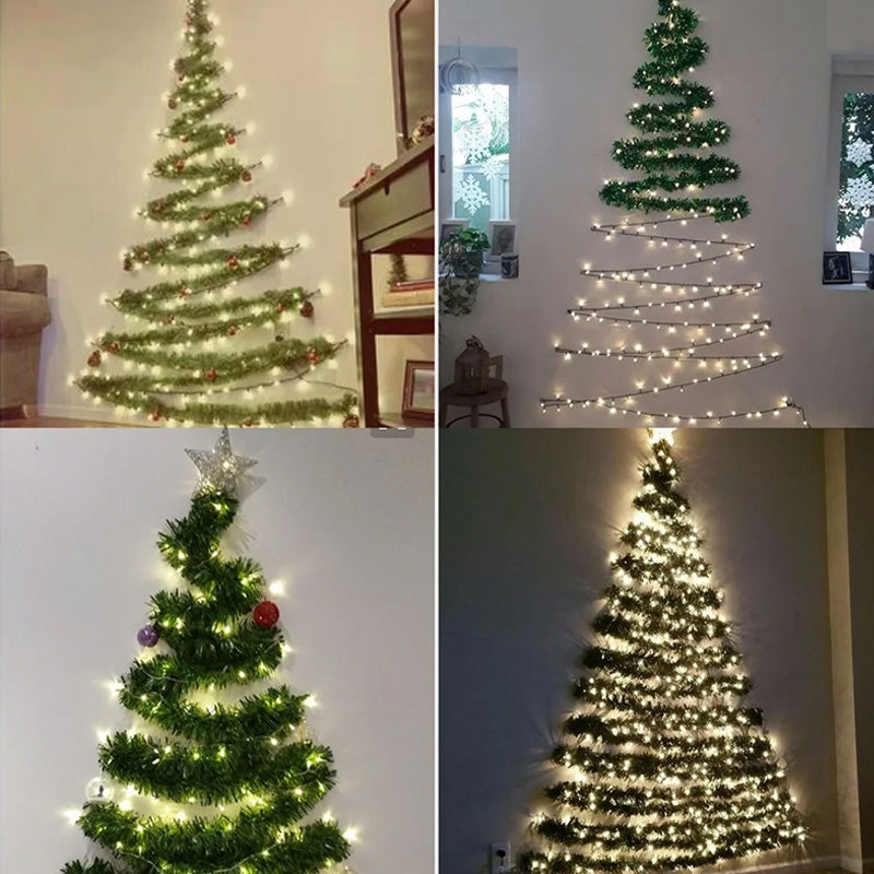 Diy Christmas Tree With Rattan Lights