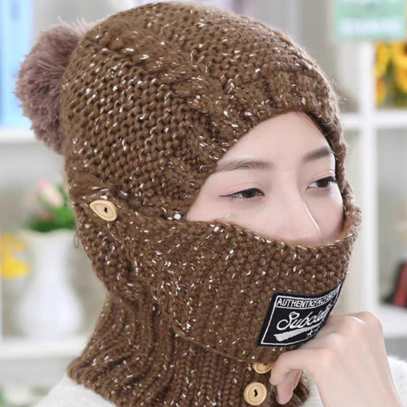 Earmuffs Fleece Knitted Hat