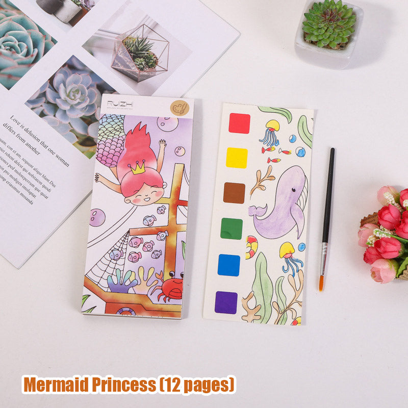 Gouache Painting Note Painting Coloring Board