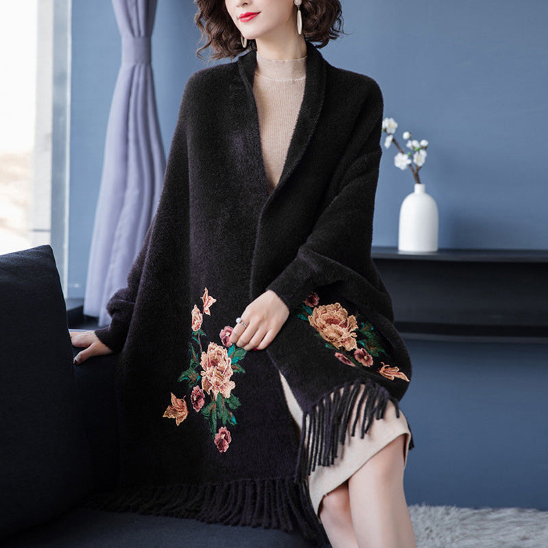 Embroidered Cheongsam Shawl